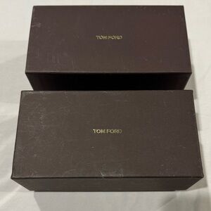 Set of 2 Tom Ford Dark Brown Sunglasses Boxes 7.5”L x 3.5”H x 4”W Sold as a pair